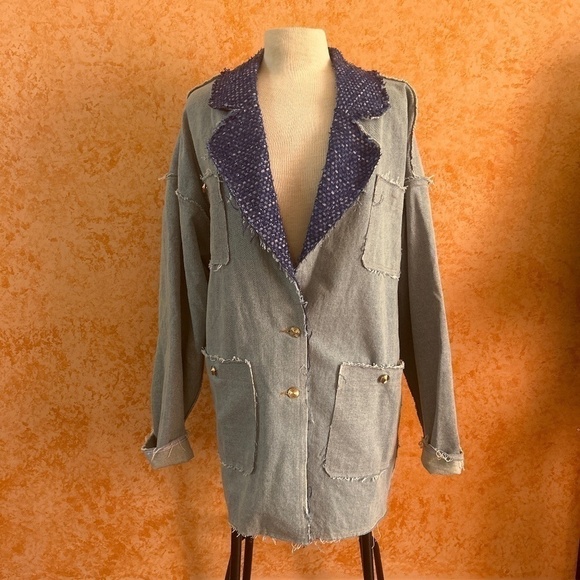 BEULAH Denim Jacket Size M/L - Picture 1 of 11